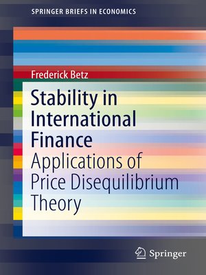 cover image of Stability in International Finance